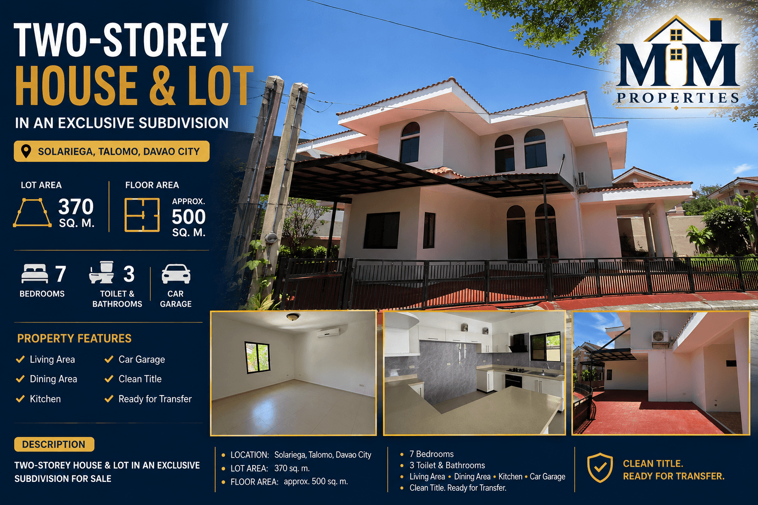 FOR SALE | 7BR Generational Family Home in Solariega